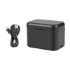 Charging case Puluz PU999B for Insta360 X4 — black, for camera batteries and memory cards