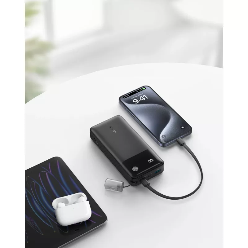 PowerBank with USB-C cable 20000 mAh 30W Black