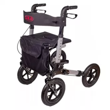 Walker (rollator) ANTAR AT51036 — black, 27.9 cm (11 inch) seat height, 9 kg, max load 136 kg, width 870 mm, depth 630 mm