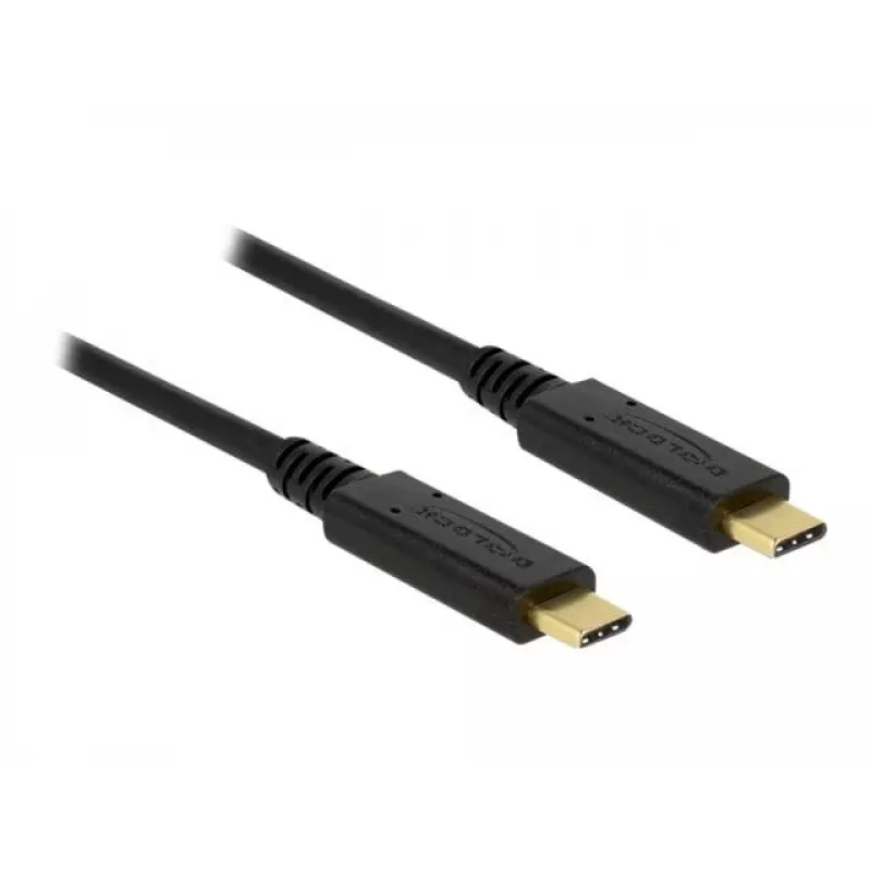 USB Cable DeLOCK 85531 USB 3.2 Gen 2 1m USB C Black