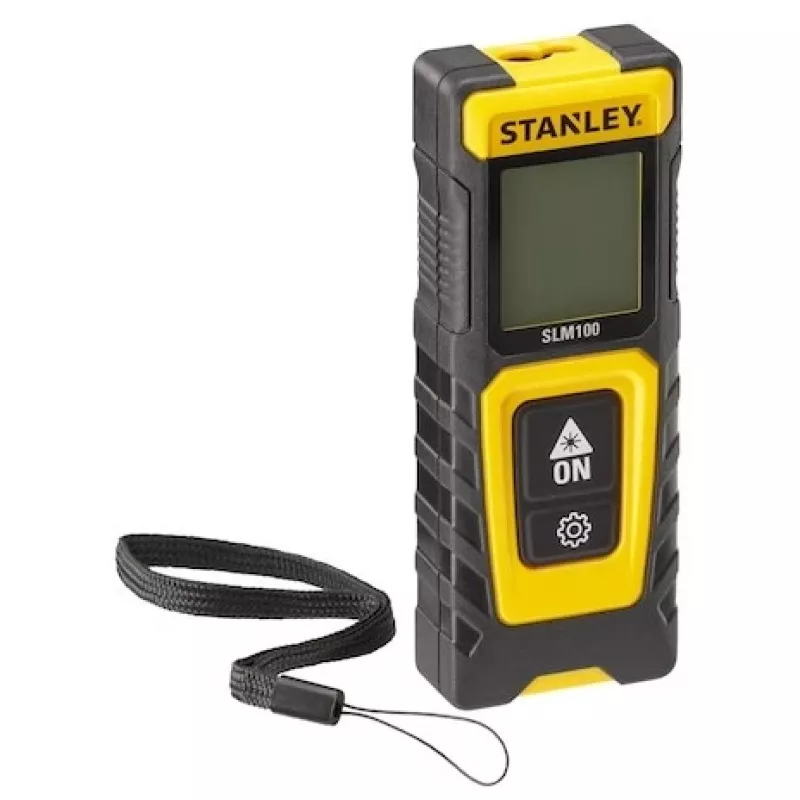 Distance meter STANLEY SLM100 — laser range 30 m, compact handheld measuring tool