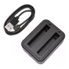 Puluz USB Dual Batteries Charger PU818 for Insta360 X3 — Dual-slot USB Charging