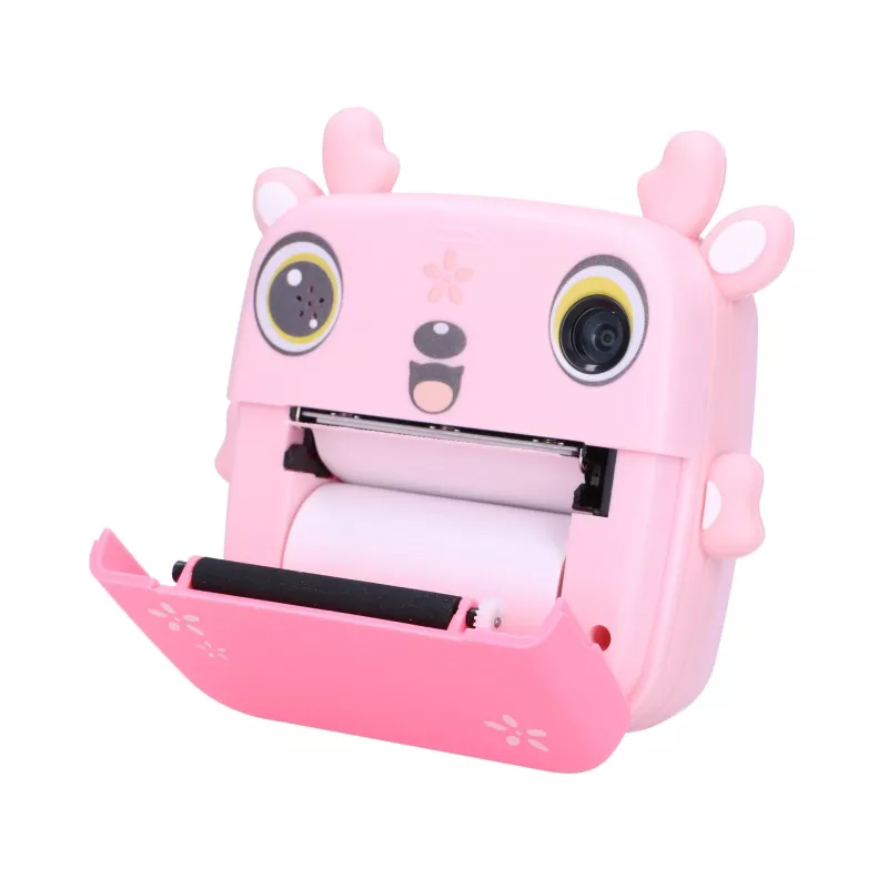 Extralink Set | Thermal Printer EPP-005 Pink + Thermal Paper 3 Rolls | fawn