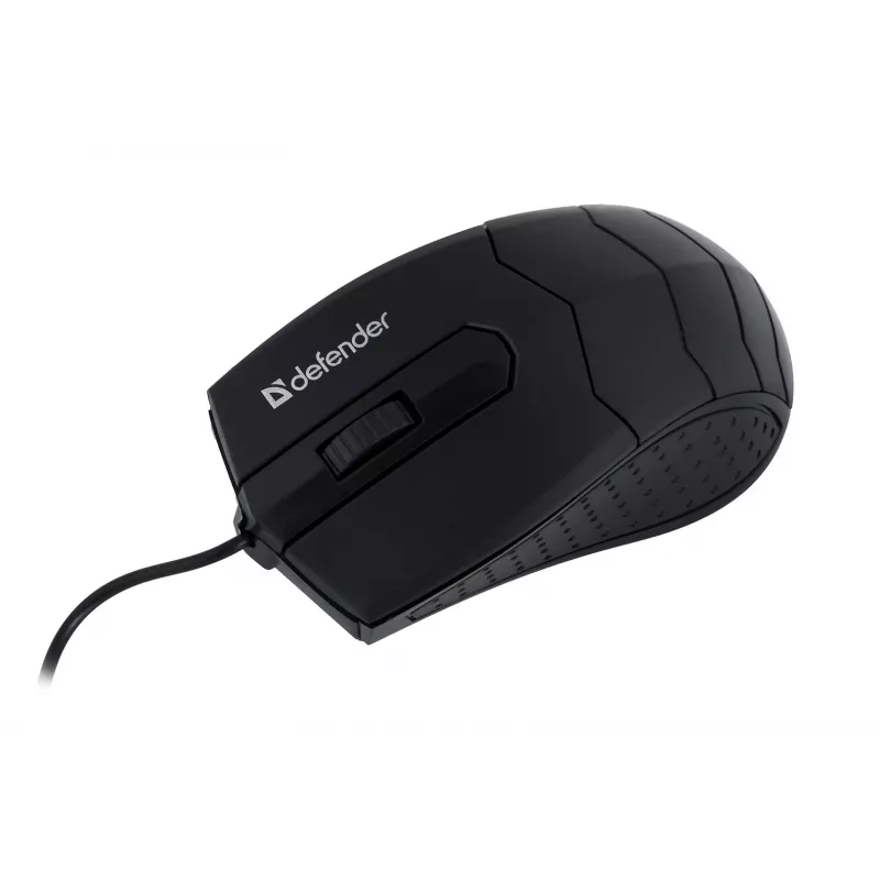 Optical Ambidextrous Mouse DEFENDER HIT MB-530 — 1000 DPI, USB Type-A, Black, 1.5 m cord