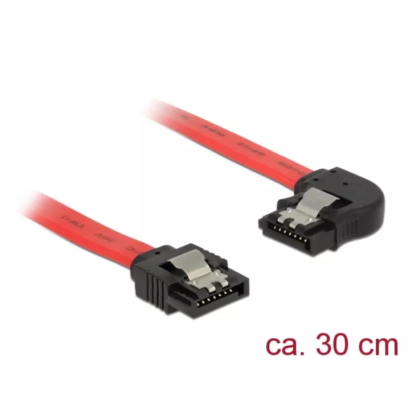 SATA cable DeLOCK 83963 0.3 m SATA 7-pin Black Red