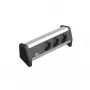 Power extension Bachmann DESK 1 3 AC outlets Black Grey