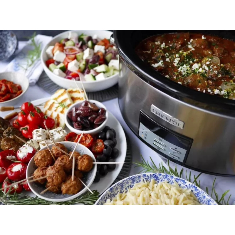 Slow cooker Crock-Pot CSC063X 7.5 L, 320 W, stainless steel housing, ceramic removable bowl