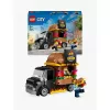 LEGO City Burger Van Food Truck Toy for 5 Plus Year Old Boys & Girls Vehicle Building Toys Kitchen Playset with Vendor Minifigure and Accessories