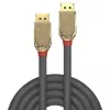Lindy 20m DisplayPort 1.2 Cable, Gold Line, 20 m, DisplayPort, DisplayPort, Male, Male, 4096 x 2160 pixels