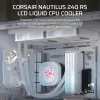 All-in-one liquid cooler Corsair Nautilus 240 RS LCD 12 cm White