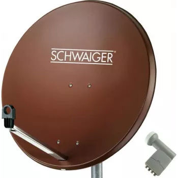 Satellite TV System SCHWAIGER SPI9962SET9 for 4 Participants, 80 cm Dish