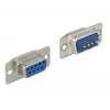 Wire connector DeLOCK 65882 Sub-D 9 pin Blue Silver
