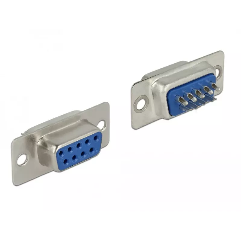Wire connector DeLOCK 65882 Sub-D 9 pin Blue Silver