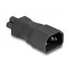 DeLOCK Netzadapter IEC 60320 C14 to C5 Plug Socket 2.5 A Straight Black