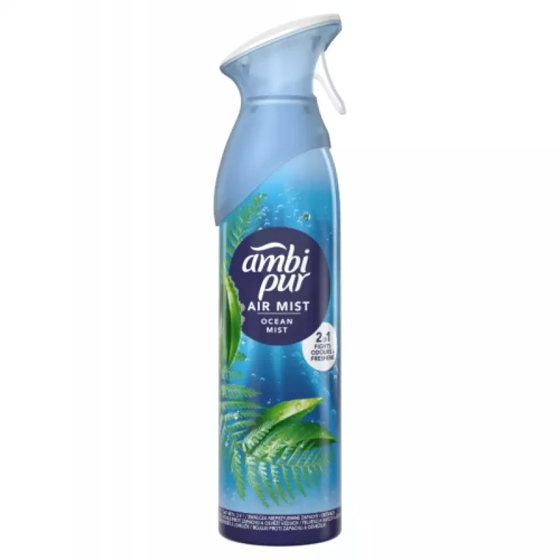Air freshener AMBIPUR Ocean Mist 185 ml — aerosol liquid refill fragrance