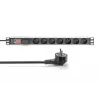 Digitus Socket strip with aluminum profile 7-way CEE 7/5 sockets 2 m cable