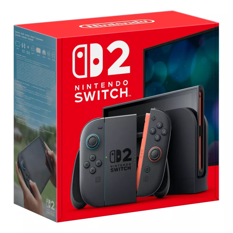 Nintendo Switch 2, Nintendo Switch 2, Black, Analog / Digital, D-Pad, Home button, Menu Taste, Power-Taste, Buttons, LCD