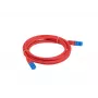 LANBERG PATCHCORD S/FTP CAT.6A 0.5M RED LSZH