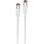 Coaxial Cable ShiverPeaks BS80107-128 7.5 m F-type White