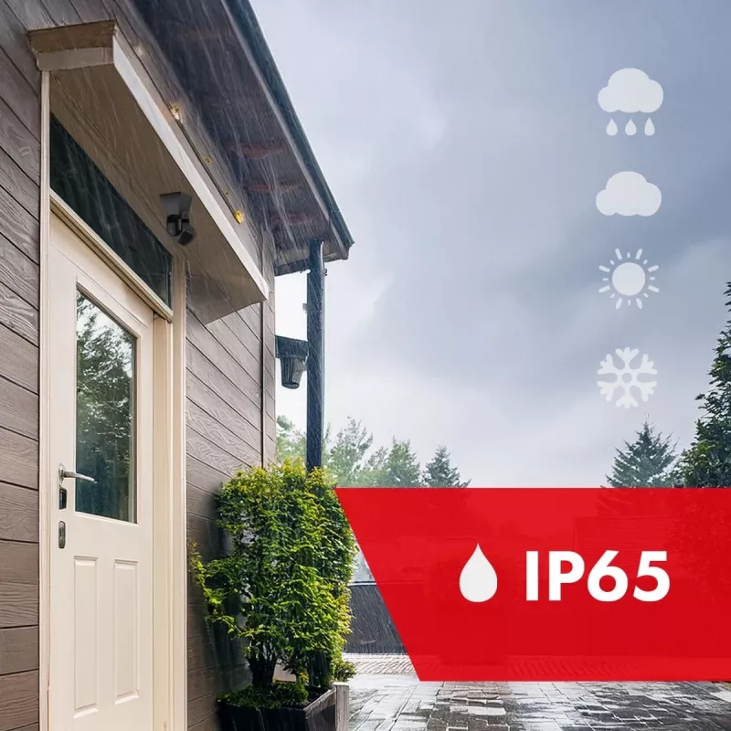 PIR motion sensor MACLEAN MCE201 B/B IP65 passive infrared detector, weatherproof