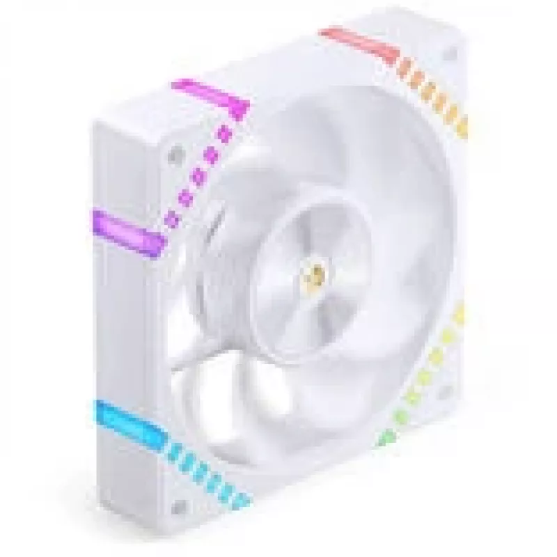120mm Case Fan Jonsbo HF2-120 White — Reverse Blade, PWM, ARGB