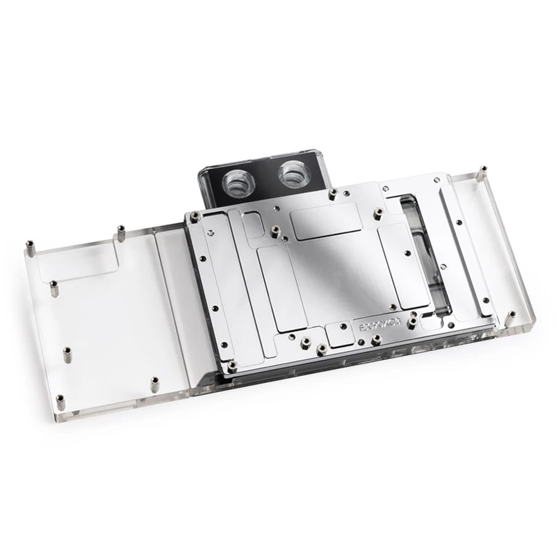 Water block and backplate for GPUs BitsPower BP-VG3090EVXC3 — acrylic, copper, chrome-nickel steel, 125.4×263.7×25 mm