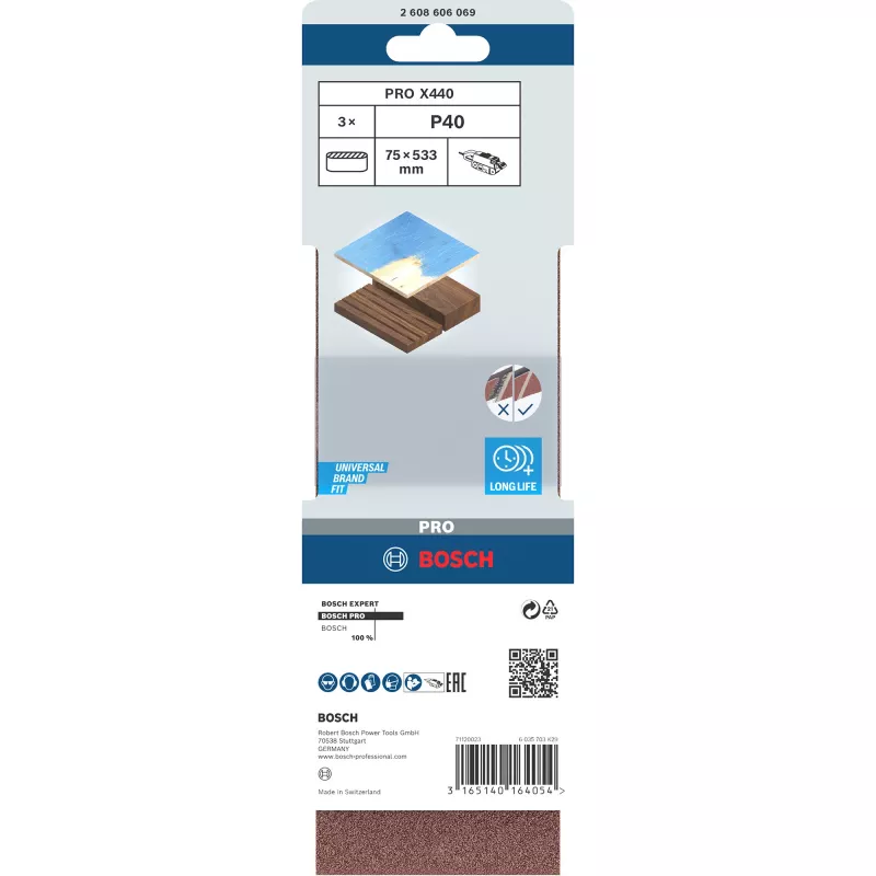 Bosch 2 608 606 069 sander accessory 3 pc(s) Sanding belt