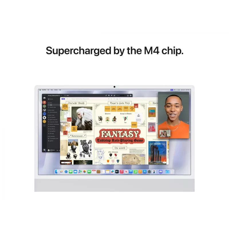 iMac 24 Retina 4.5k Display M4, Silver, M4 (10-CPU/10-GPU), 16GB, 512GB, standard glass, Touch ID, German, Gigabit Ethernet, Magic Mouse, MWUV3D/A