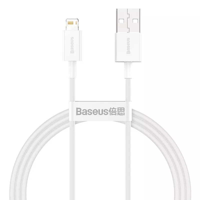Baseus CALYS-A02 mobile phone cable White 1 m USB A Lightning