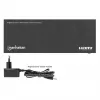 Manhattan 4K@60Hz 8-Port HDMI Splitter with Downscaling, Splits One HDMI Input to Eight HDMI Outputs (1x8), 18G, EDID Switch for Downscaling, Black