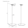 Floor stands for Sonos® ERA 300, Maclean, MC-995