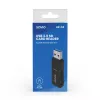 Card reader SAVIO AK-64 USB 3.2 Gen 1 Type-A output, MicroSD slot, 5000 Mbit/s, black