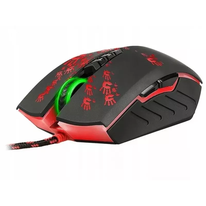 Gaming mouse A4Tech BLOODY A60 — optical, ambidextrous, 6200 DPI, USB Type-A, 8 buttons, black