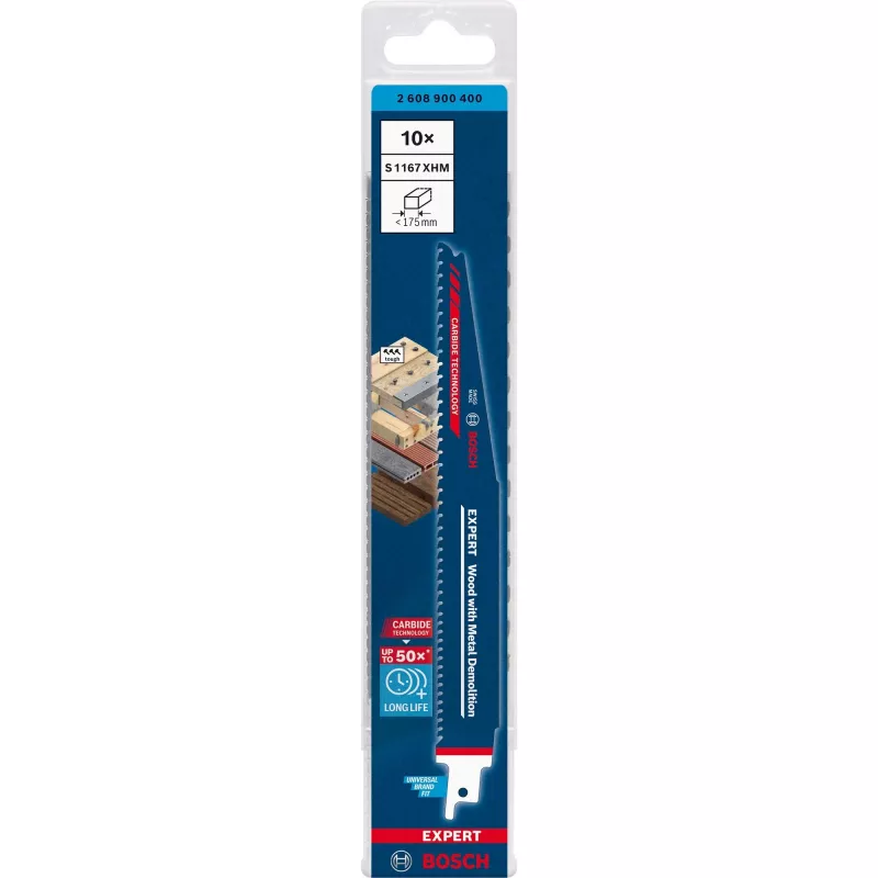 Bosch Expert 2 608 900 400 jigsaw/scroll saw/reciprocating saw blade Carbide 10 pc(s)
