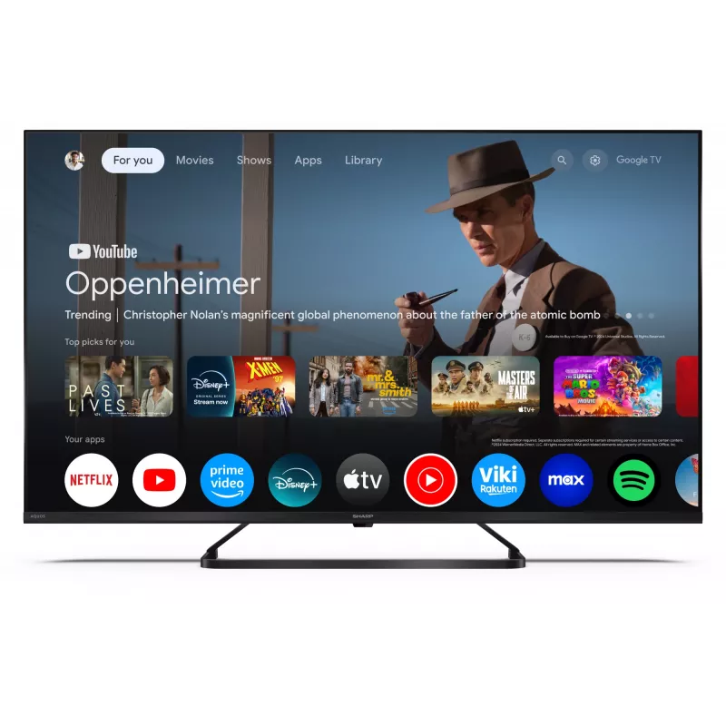 Sharp 43HP6265E TV Google UHD Black