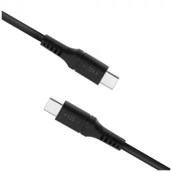 USB-C to USB-C cable FIXED FIXDLS-CC12-BK, 1.2 m, 60W power and data