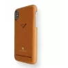 Card Slot Back Shell VixFox for iPhone XSMAX — caramel brown, back case with card pocket