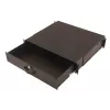 DIGITUS DN-19 KEY-2U-SW 2U Lockable Keyboard Drawer with Document Storage for 19 inch Racks, Black