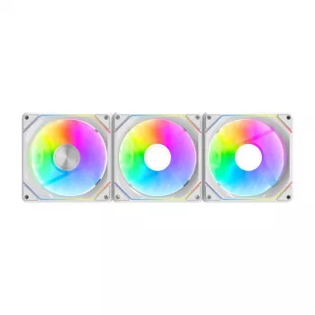 Cooling fans Darkflash Gauss G24 3-in-1 White 120mm — set of 3, 120 mm