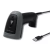 Handheld barcode reader QOLTEC 50863 — 1D/2D scanner, USB wired, LED sensor, black, 5V, 1.8 m cable