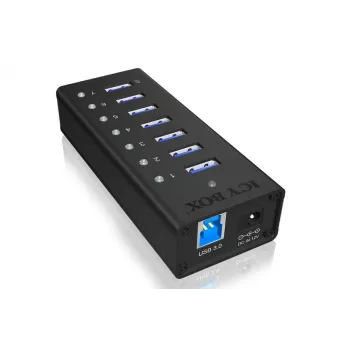 ICY BOX IB-AC618 USB 3.2 Gen 1 (3.1 Gen 1) Type-B 5000 Mbit/s Black