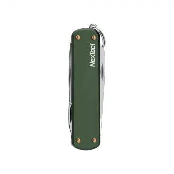 Multi-tool knife Nextool NE0143 — compact folding multitool with pliers, blades, screwdriver, green, stainless steel, 64.5×152 mm, 29 g