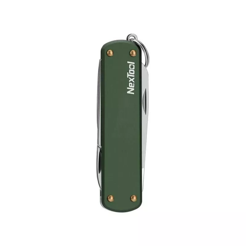 Multi-tool knife Nextool NE0143 — compact folding multitool with pliers, blades, screwdriver, green, stainless steel, 64.5×152 mm, 29 g