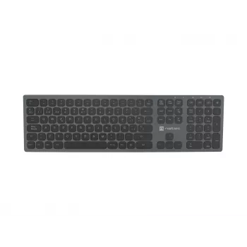 NATEC NKL-1830 Keyboard Universal RF Wireless Bluetooth QWERTY Spanish Black Grey