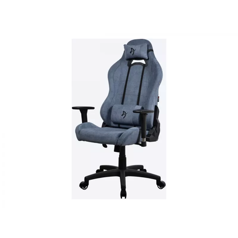 Gaming chair Arozzi Torretta SoftFabric Blue — ergonomic design, adjustable height and armrests