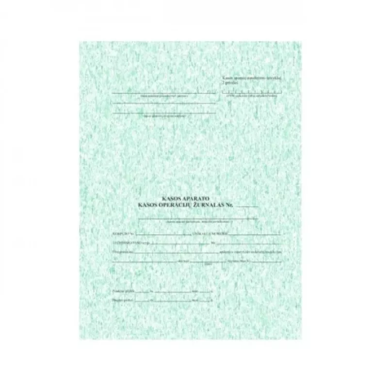 Journal of Cashier Operations EKA, A4, Vertical (74) 0720-031