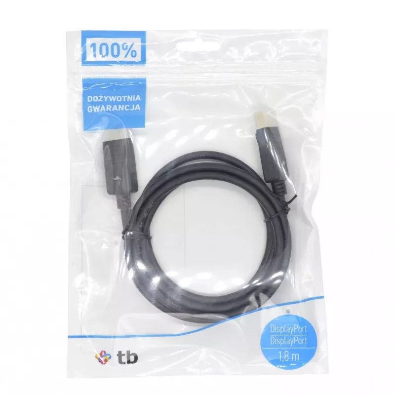 TB Displayport-Cable M M 1.8 M. Black (AKTBXVDMDPPG18B)