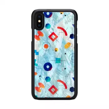 Smartphone case iKins for iPhone XS / XS Max black rock design, protective back cover