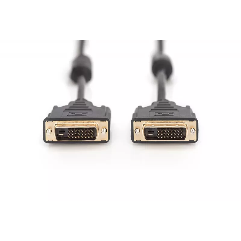 Assmann DVI connection cable. DVI(24+1). 2x ferrit M/M. 10.0m. DVI-D dual link. UL. bl (AK-320101-100-S)