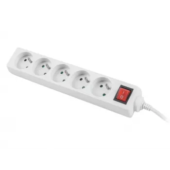 Power Extension Lanberg PS1-05E-0150-W 1.5m 5 AC Outlets Indoor White